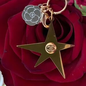 CHANEL Gold Star Bag Charm CHANEL GOLD STAR Keychain charm